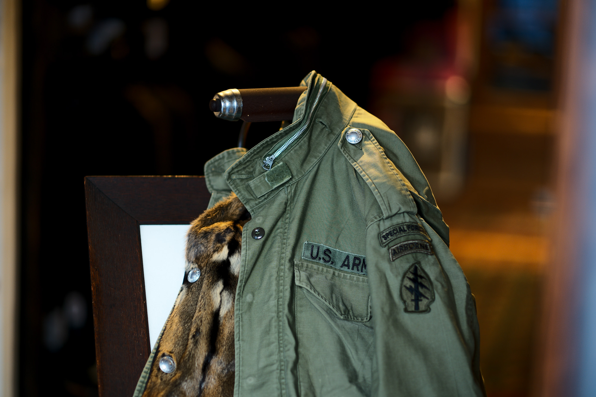 MZ Archive Zambaldo M-65 Vintage Remake Hamster-fur Field Jacket