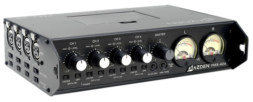 AZDEN FMX-42u 4 Channel Mic/Line Mixer - ALZO Digital