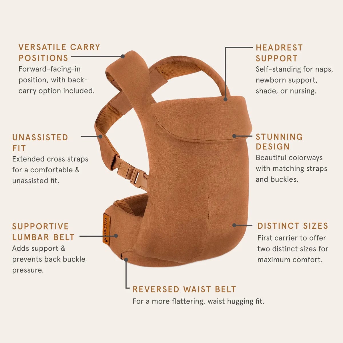 WildBird Aerial Buckle Baby Carrier, XS - XL - Acadian – Albee Baby