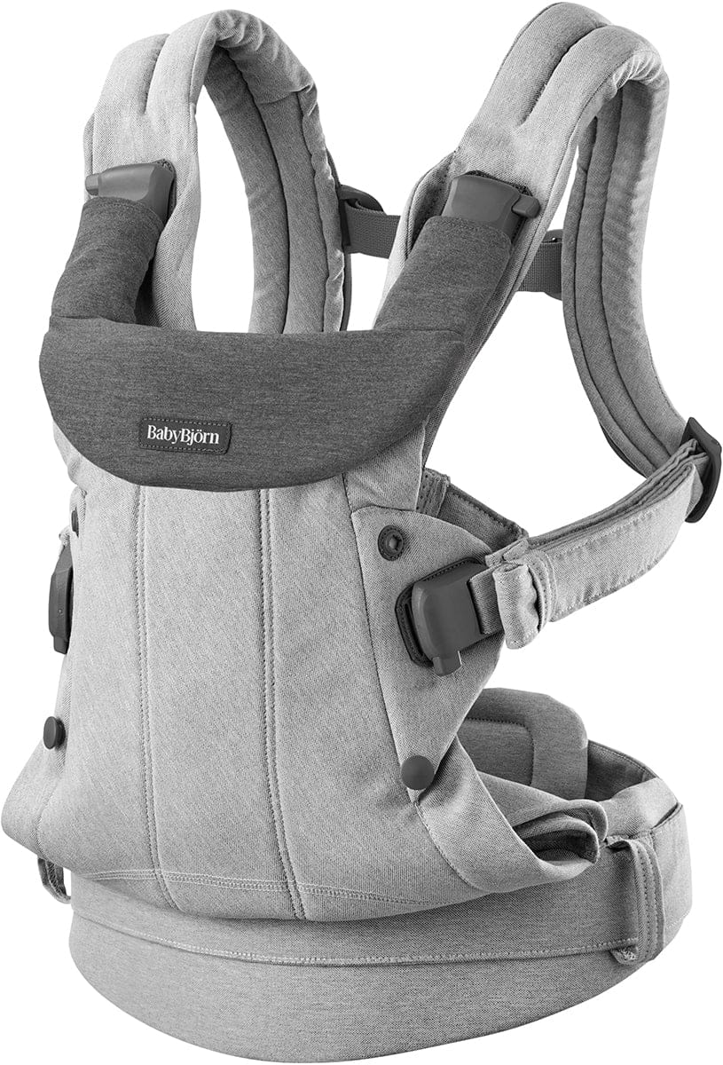 BabyBjörn Baby Carrier Harmony Woven Melange, Light Gray – Albee Baby