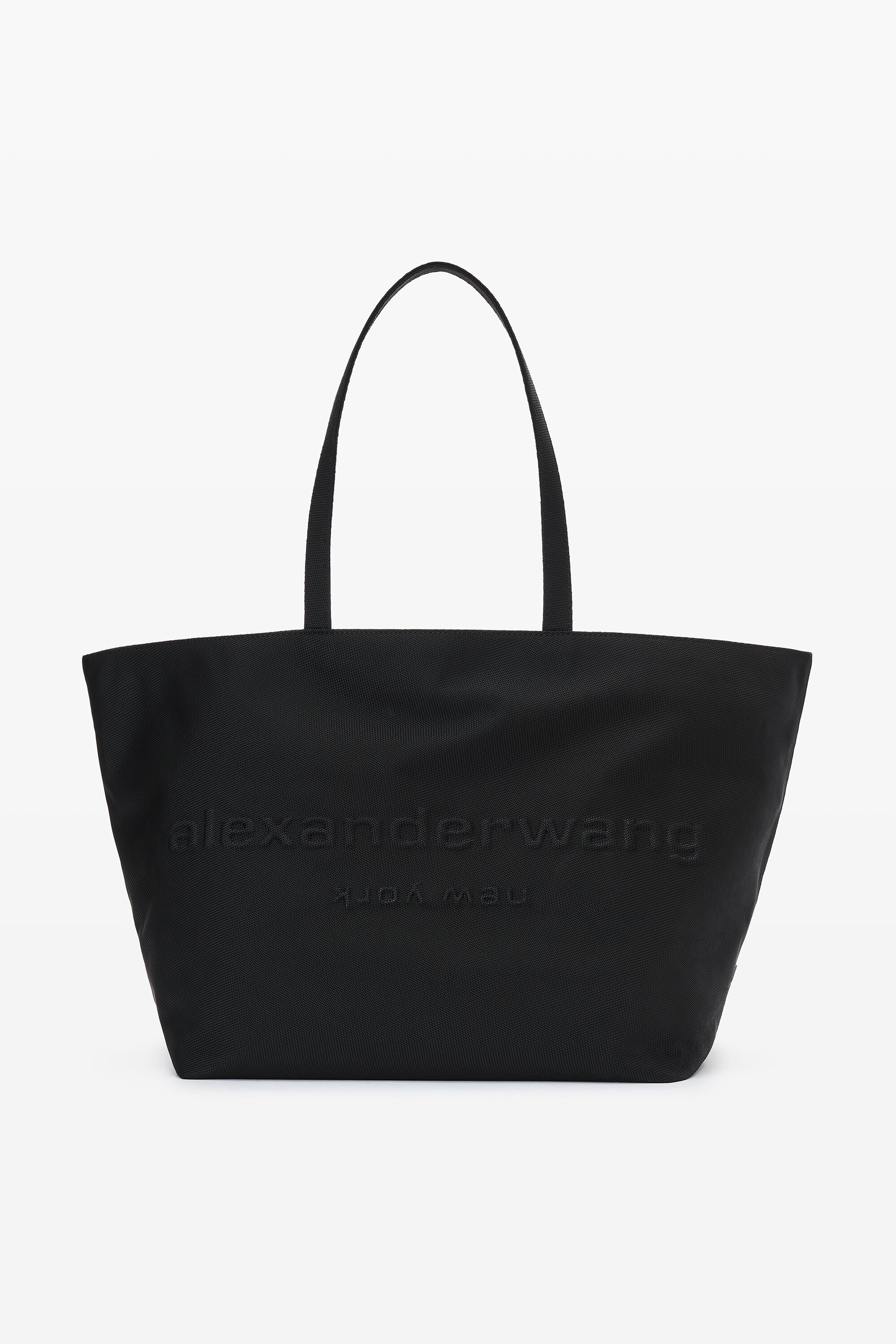 Punch Tote Bag in Nylon Canvas in BLACK | alexanderwang®