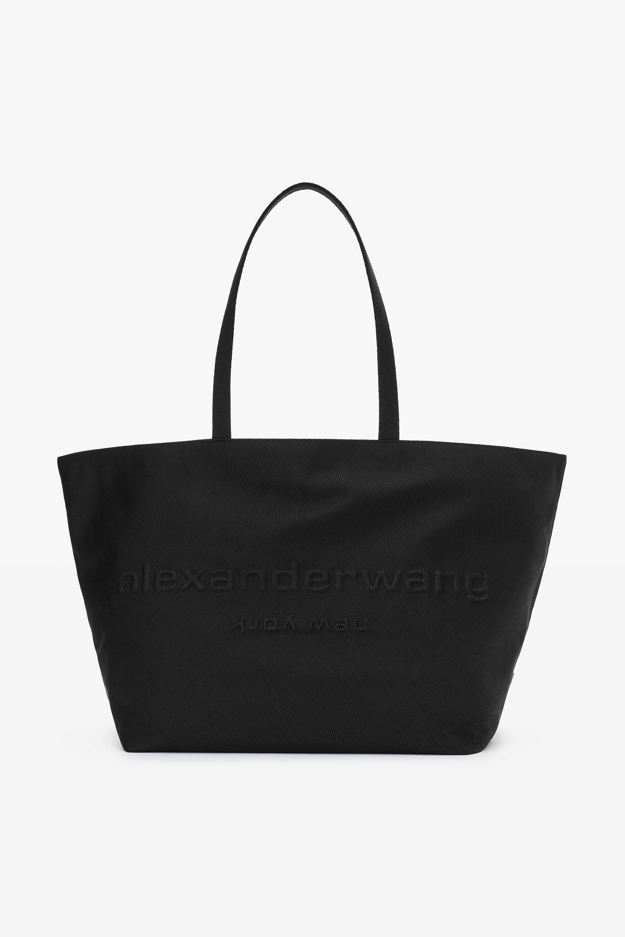 Punch Tote Bag in Nylon Canvas in BLACK | alexanderwang®