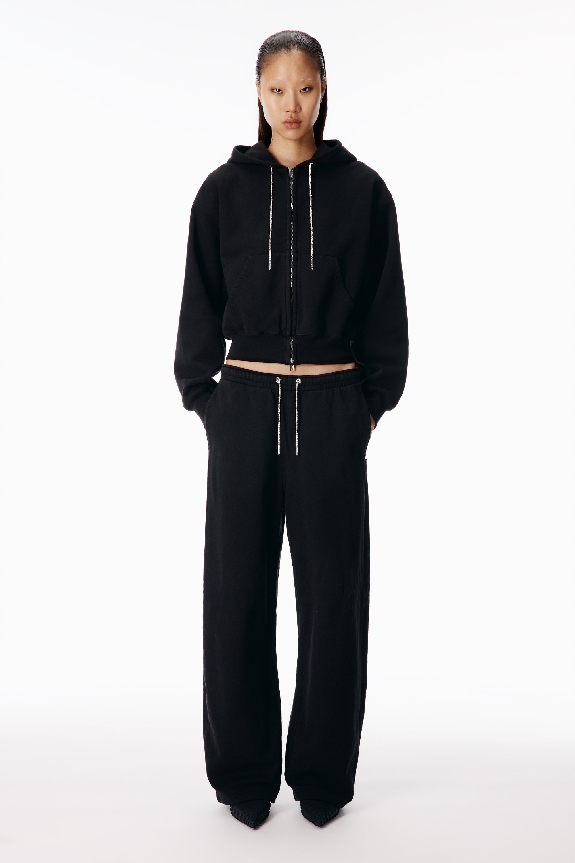 alexanderwang アレキサンダーワング Crystal Drawcord Sweatpant