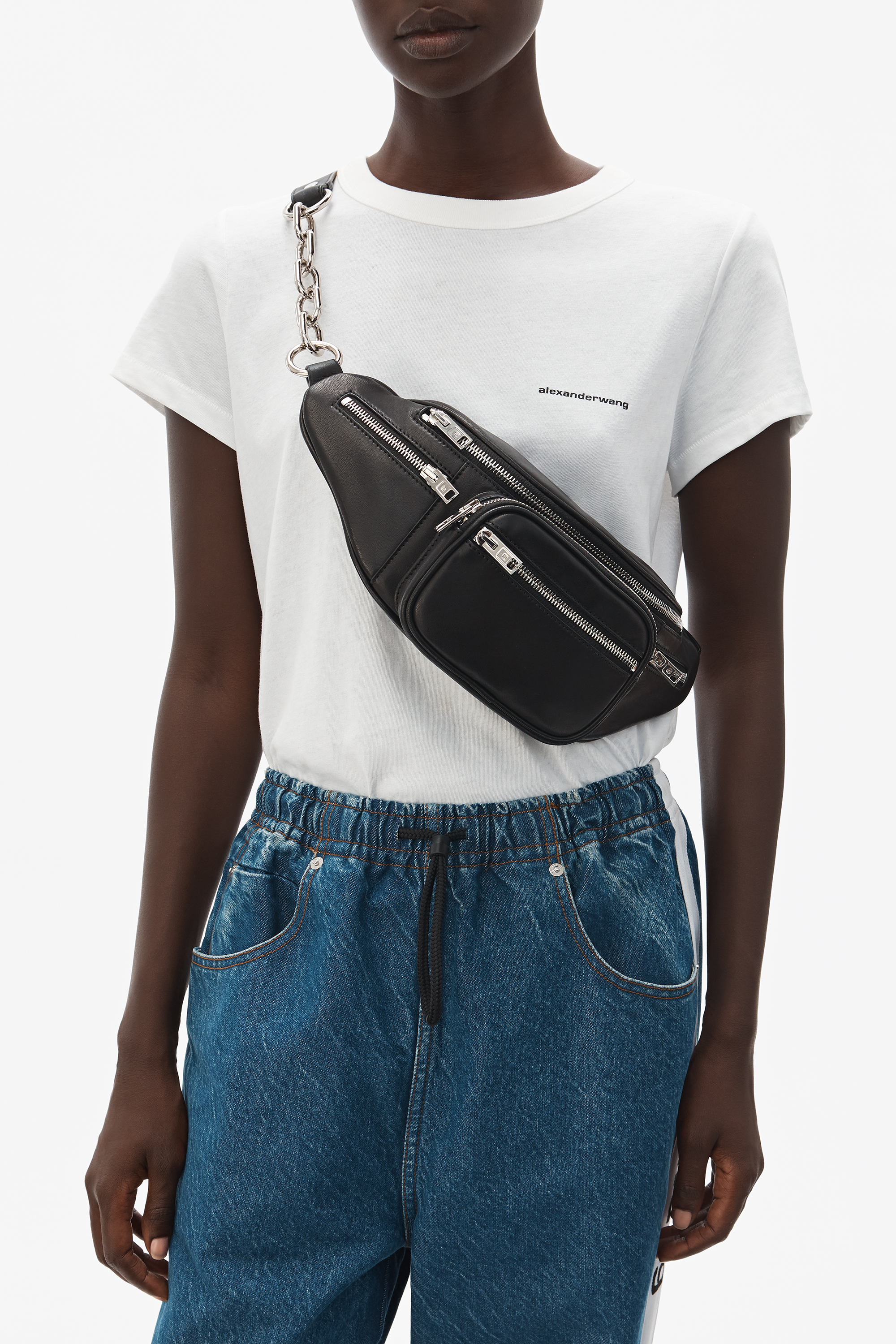 ATTICA FANNY PACK IN NAPPA LEATHER in BLACK | alexanderwang®