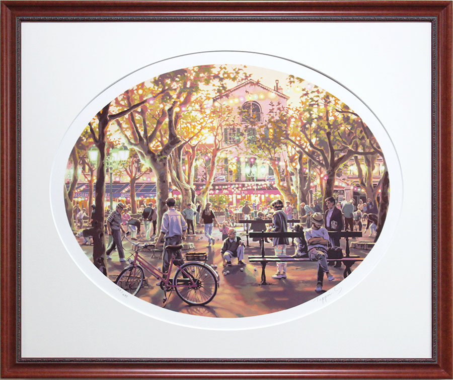 笹倉鉄平 笹倉鉄平版画 ペタンク（Petanque）｜アートアレックスギャラリー