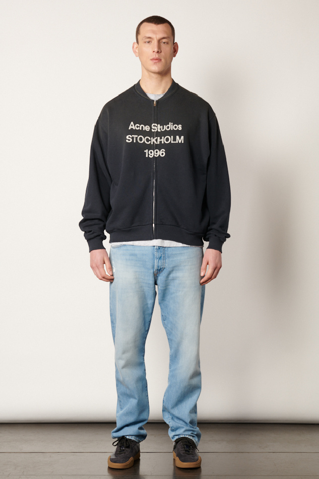 Acne Studios - Zip sweater logo- allanjoseph