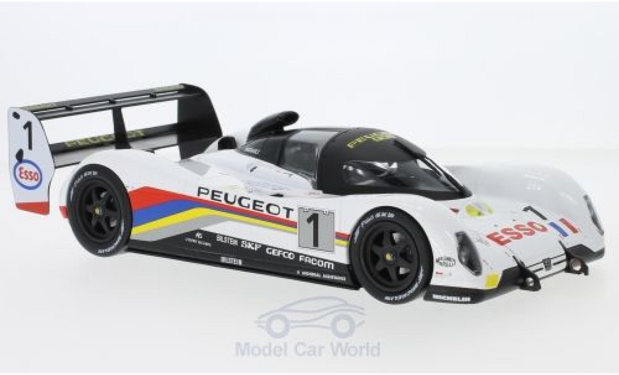 Diecast model cars Peugeot 905 1992 1/18 Spark 1992 No.1 D.Warwick