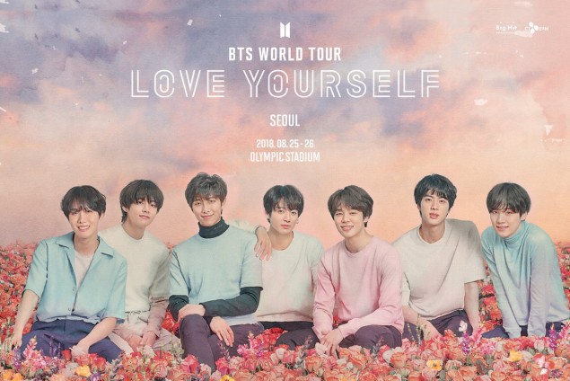 BTS sit down for main 'BTS World Tour - Love Yourself' in Seoul