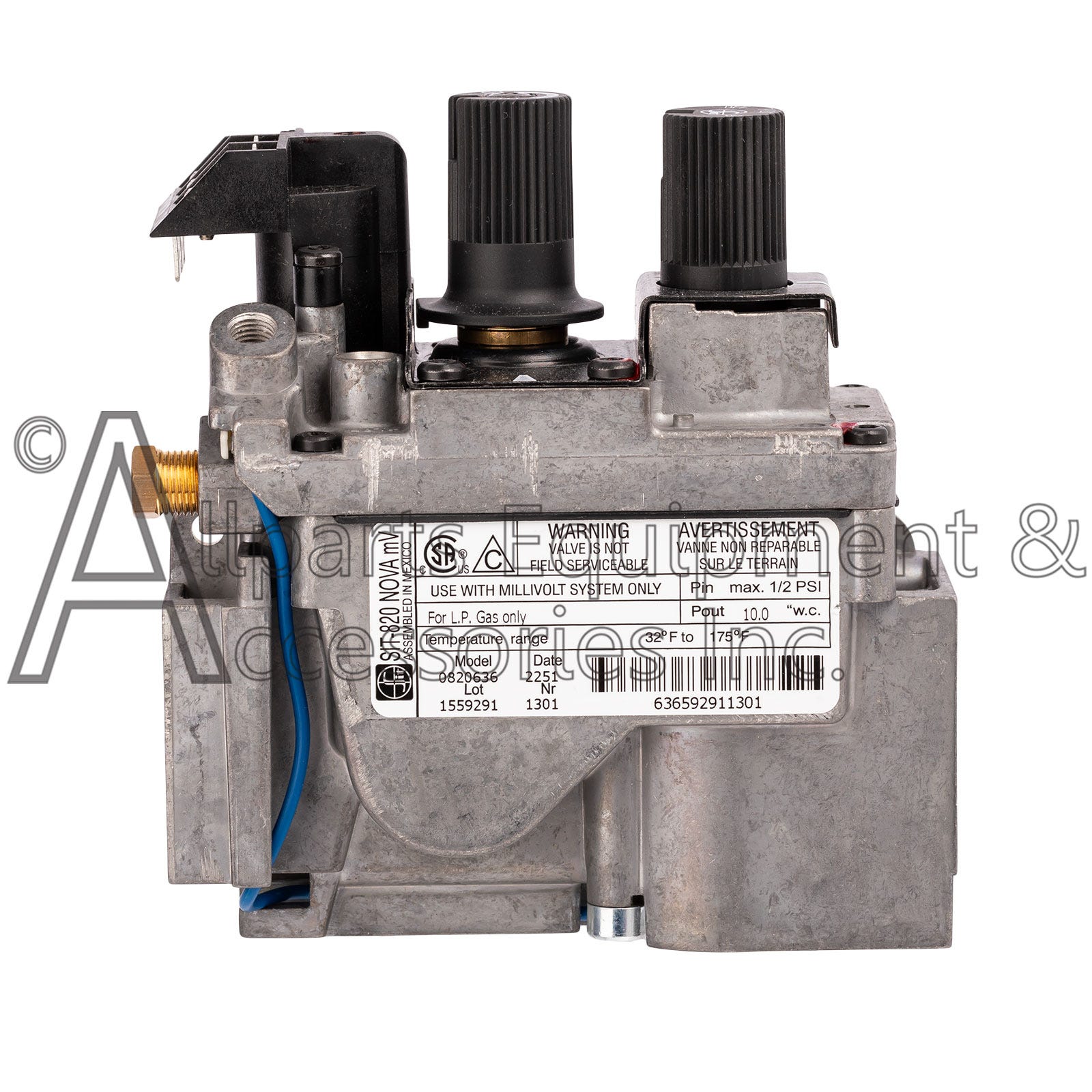0820636 Gas Valve SIT Nova 820 Series Propane LP Gas
