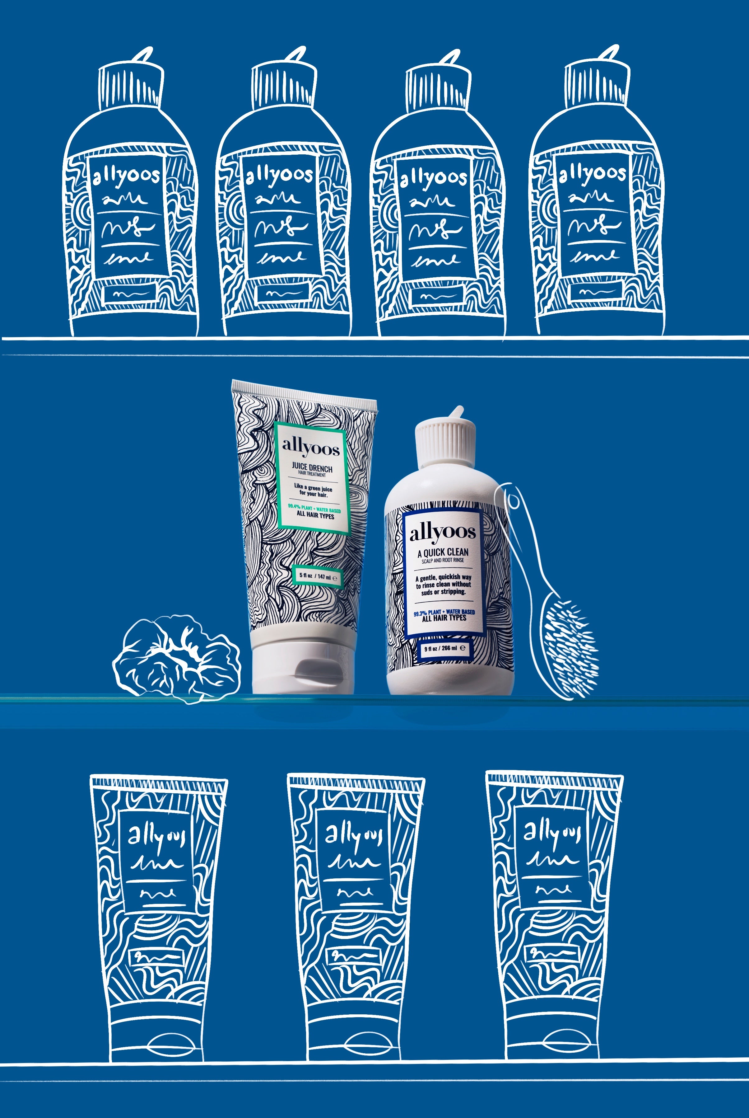 A Quick Clean + Juice Drench | Scalp & Root Rinse + Hair Mask