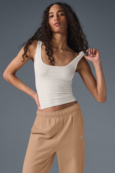 Sheer Glow Tank - Ivory | ALO