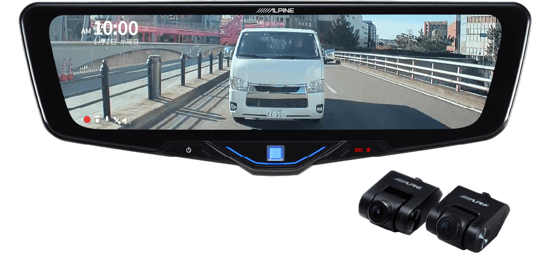 ドライブレコーダー搭載 10型デジタルミラー［車内用リアカメラ］ DVR