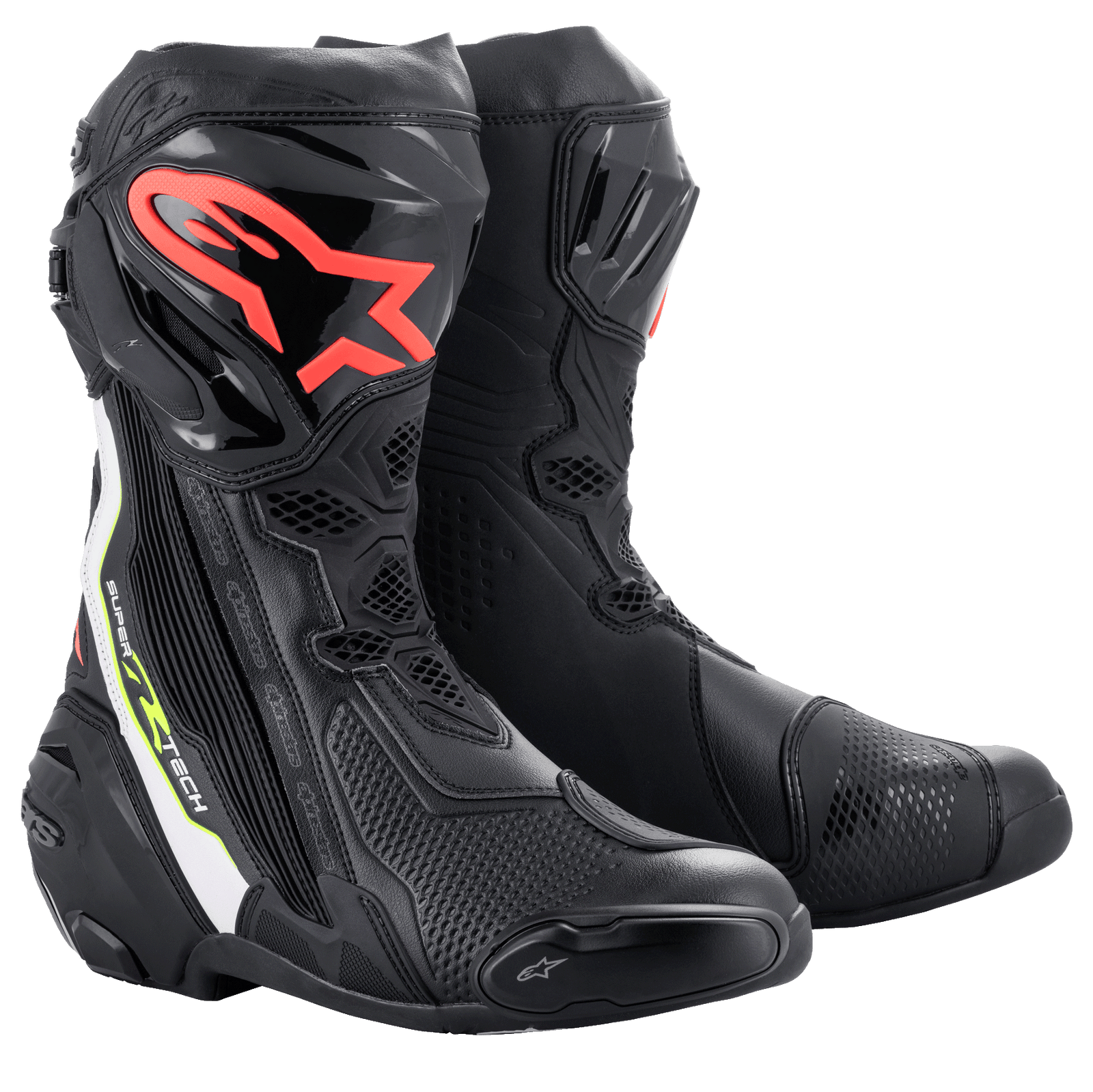 Supertech R - Black Motorcycle Boots | Alpinestars®