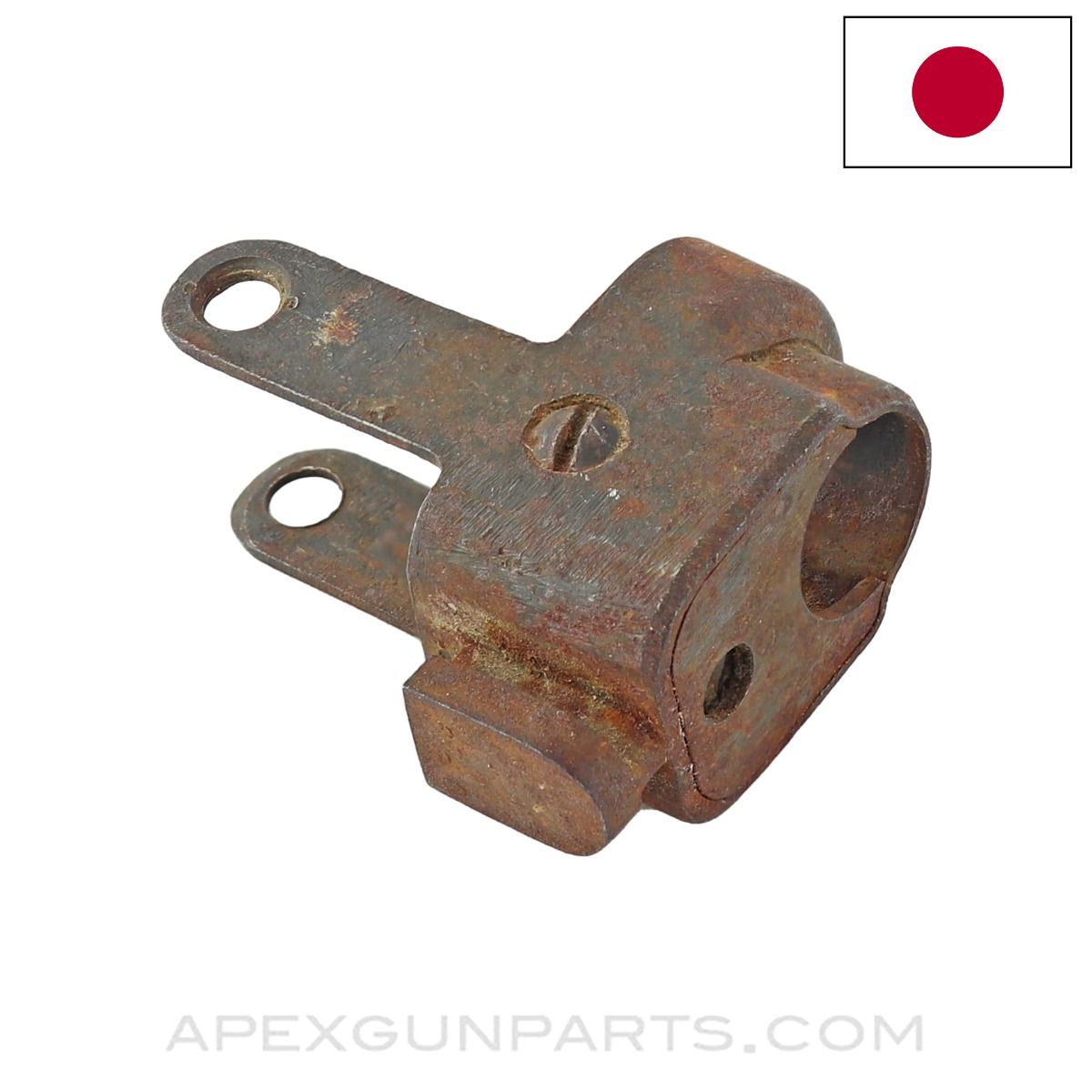 Japanese Type 99 Arisaka Front Barrel Band, w/ Mount Screw *Good*