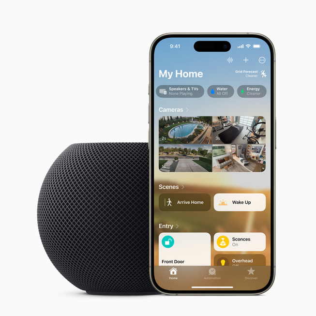 Apple introduces HomePod mini in midnight - Apple