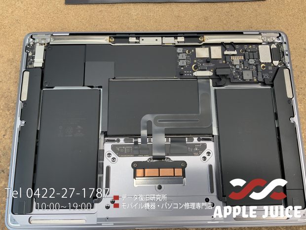 MacBook Air A2337（M1モデル）｜充電できない状態からUSB-Cポート交換