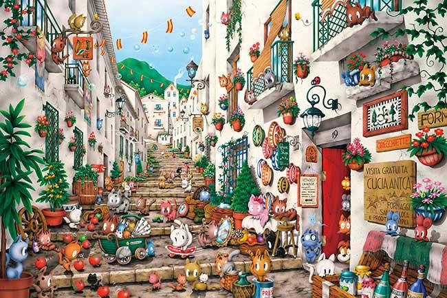 アート・イラスト | 芳岡 ひでき | 光るジグソーパズルのアップルワン