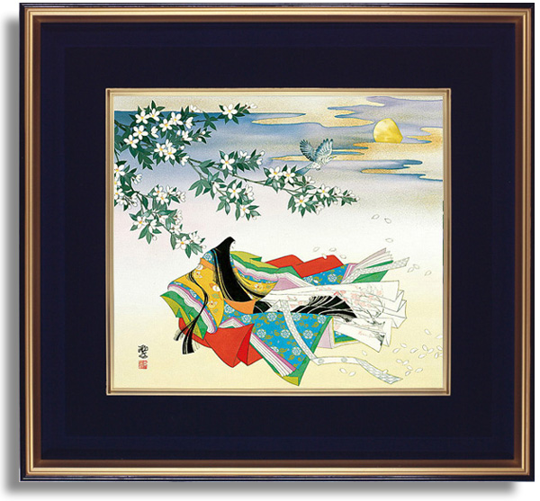 色紙(102)JARKET173735 東聖観による源氏物語の色紙☆ 色紙(102