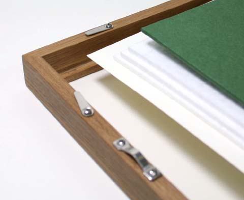 デッサン額縁：FO14ダークブラウン（UVカットアクリル）（既製品サイズ