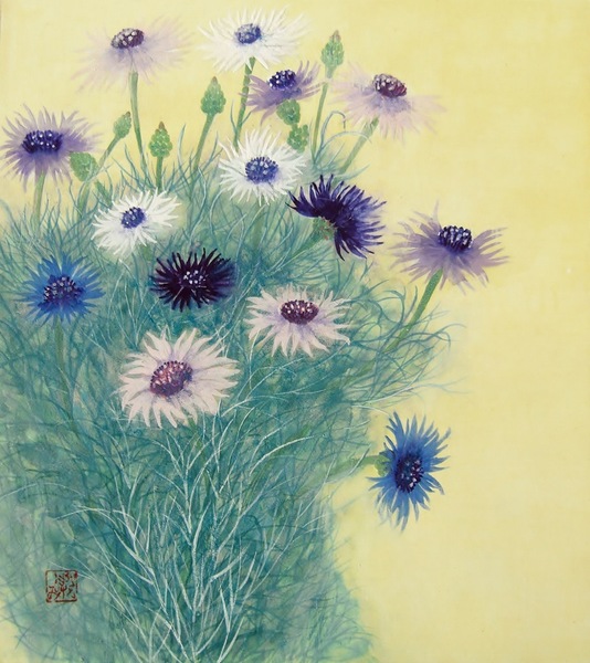 矢車草」 by そよ風｜Artmeter｜暮らしを彩るアートが、きっと見つかる