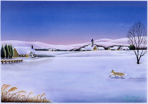 2月の風景」 by アキオ｜Artmeter｜暮らしを彩るアートが、きっと見つかる