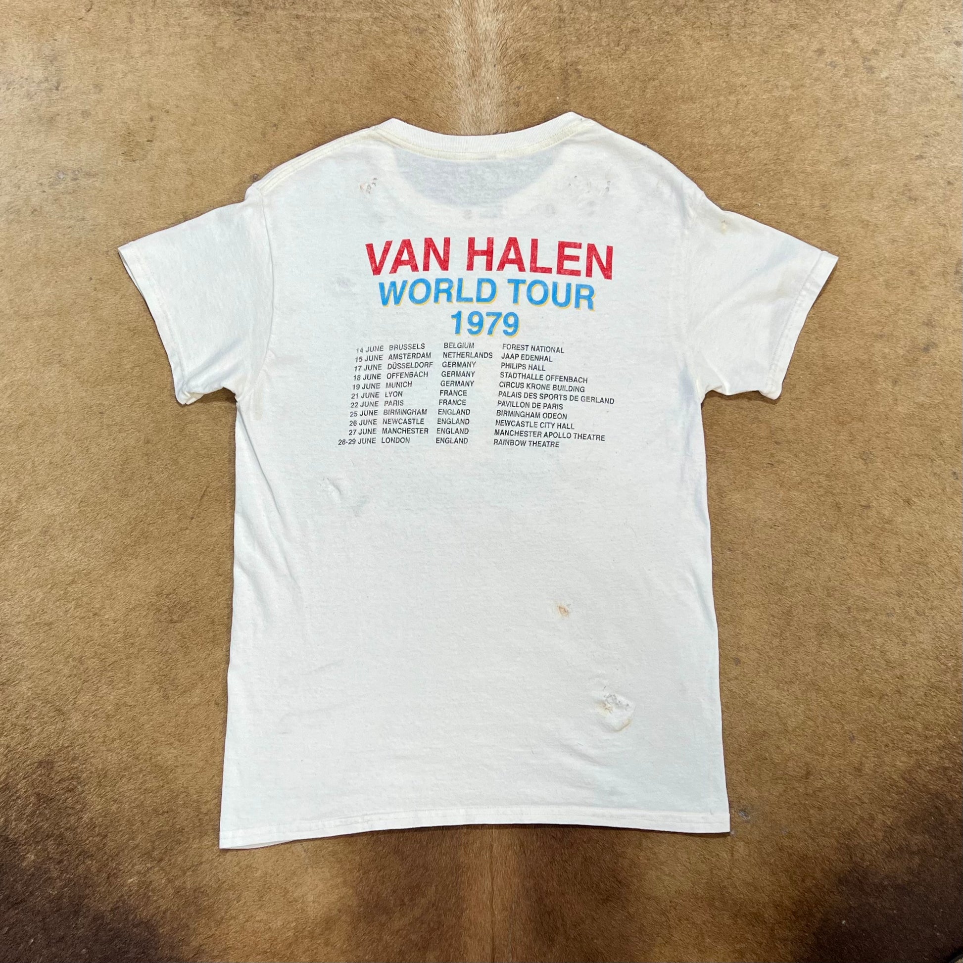 Van Halen 1979 Tour T-Shirt - SM – ArtAche Hotel