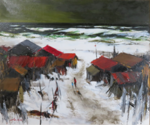 赤が浮かび上がる北国の海 ― 葛西四雄という存在 | 絵画高額査定は