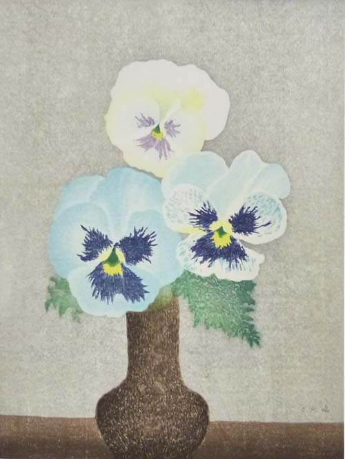 パンジー | 岡鹿之助 買取・作品 | 洋画、絵画高額査定はアート買取協会