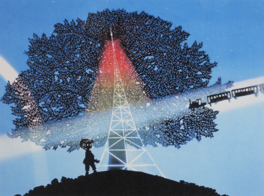 銀河鉄道の夜 | 藤城清治 買取・作品 | インテリアアート、絵画高額