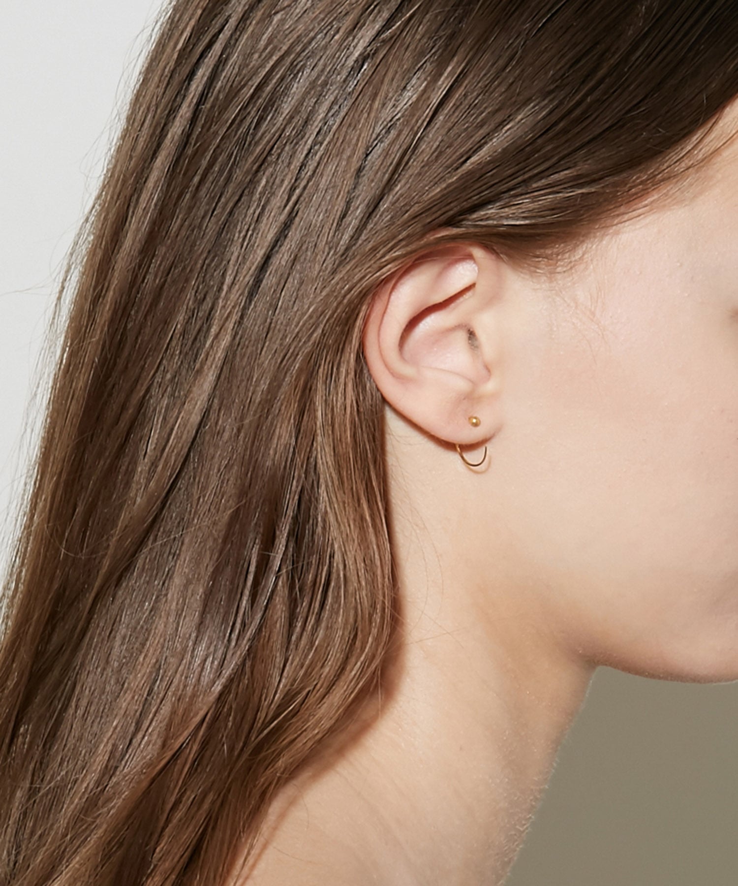 ancient] K10 stud mini hoop pierced earring｜ARTIDA OUD（アル