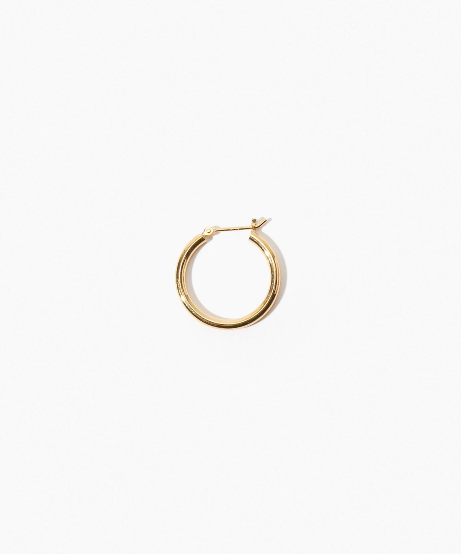 bone] organic thin small hoop single pierced earring｜ARTIDA OUD