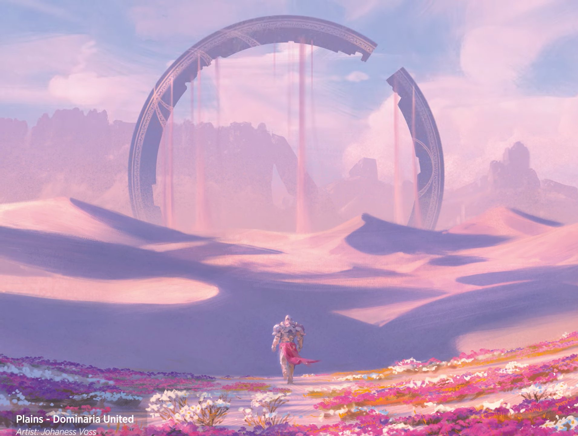 Plains MtG Art from Dominaria United Set by Johannes Voss - Art of