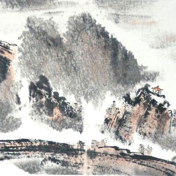 中国山水画, 絵画 王建锡（艺术）工作室によって | ArtMajeur