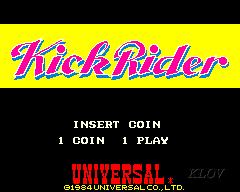 Kick Rider - Videogame by Universal | Museum of the Game