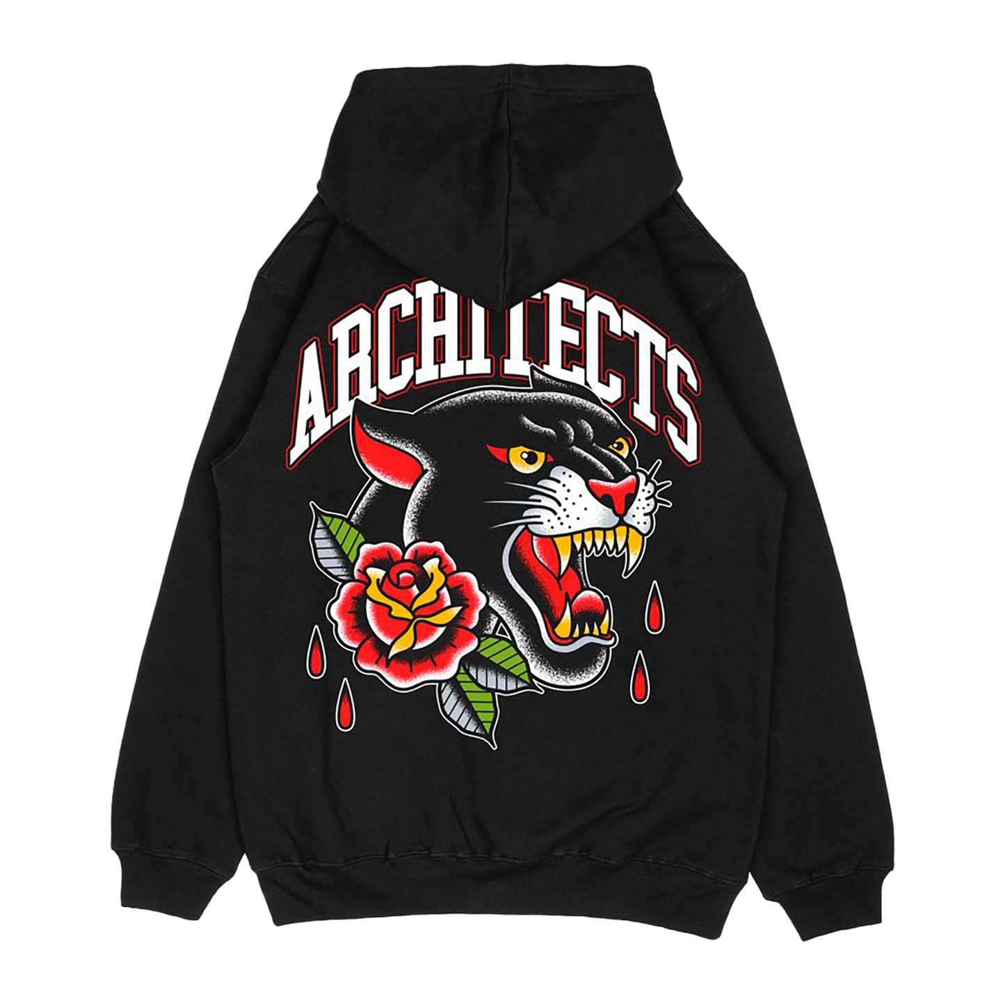 Panther Tattoo Oversized Zip-Up Hoodie | Architects | Official Store