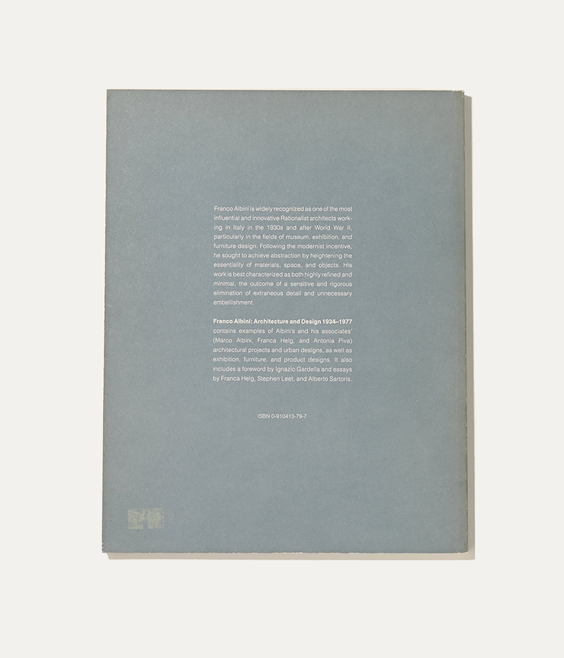 Franco Albini, Architecture and Design 1934-1977, 1990 – ARCHIVISM