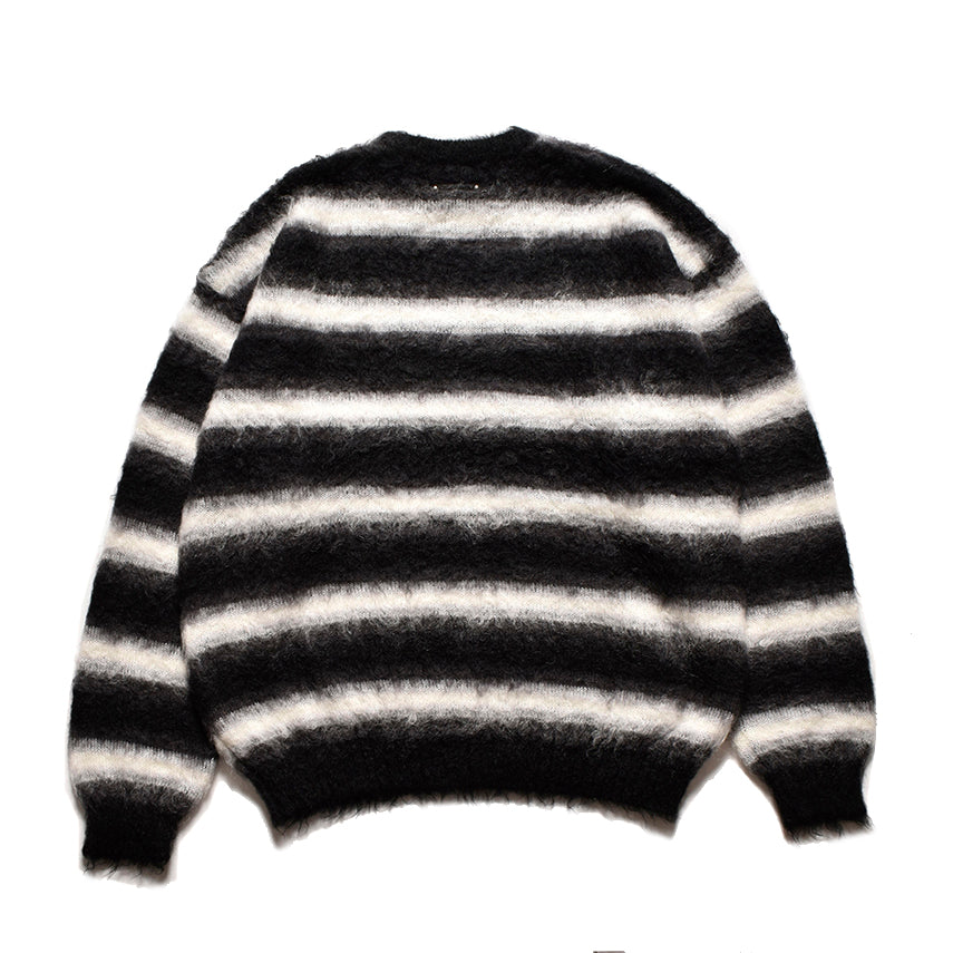 MINEDENIM(マインデニム) - Blurry Border Mohair Knit Pullover – Area