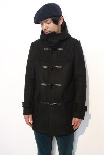 ATTACHMENT 1/10カシミヤ混二重織メルトン ダッフルコート AC42-211