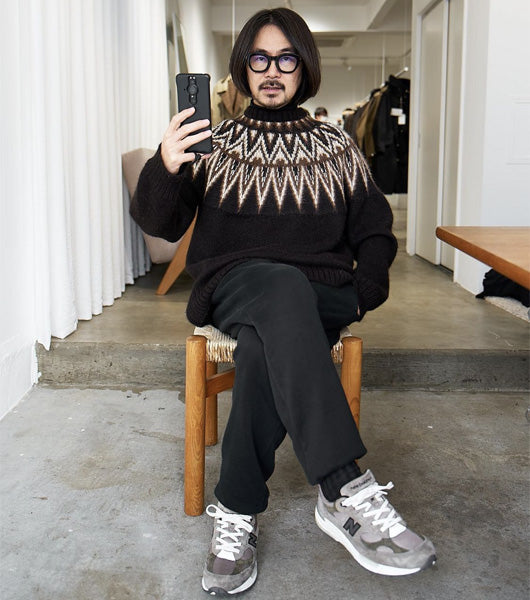 MARKAWARE(マーカウェア) - NORDIC SWEATER NATURAL COLOR ALPACA – Area