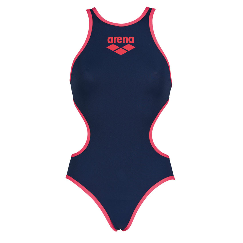 Biglogo One Arena navy blue swimsuit is prefect for regular training