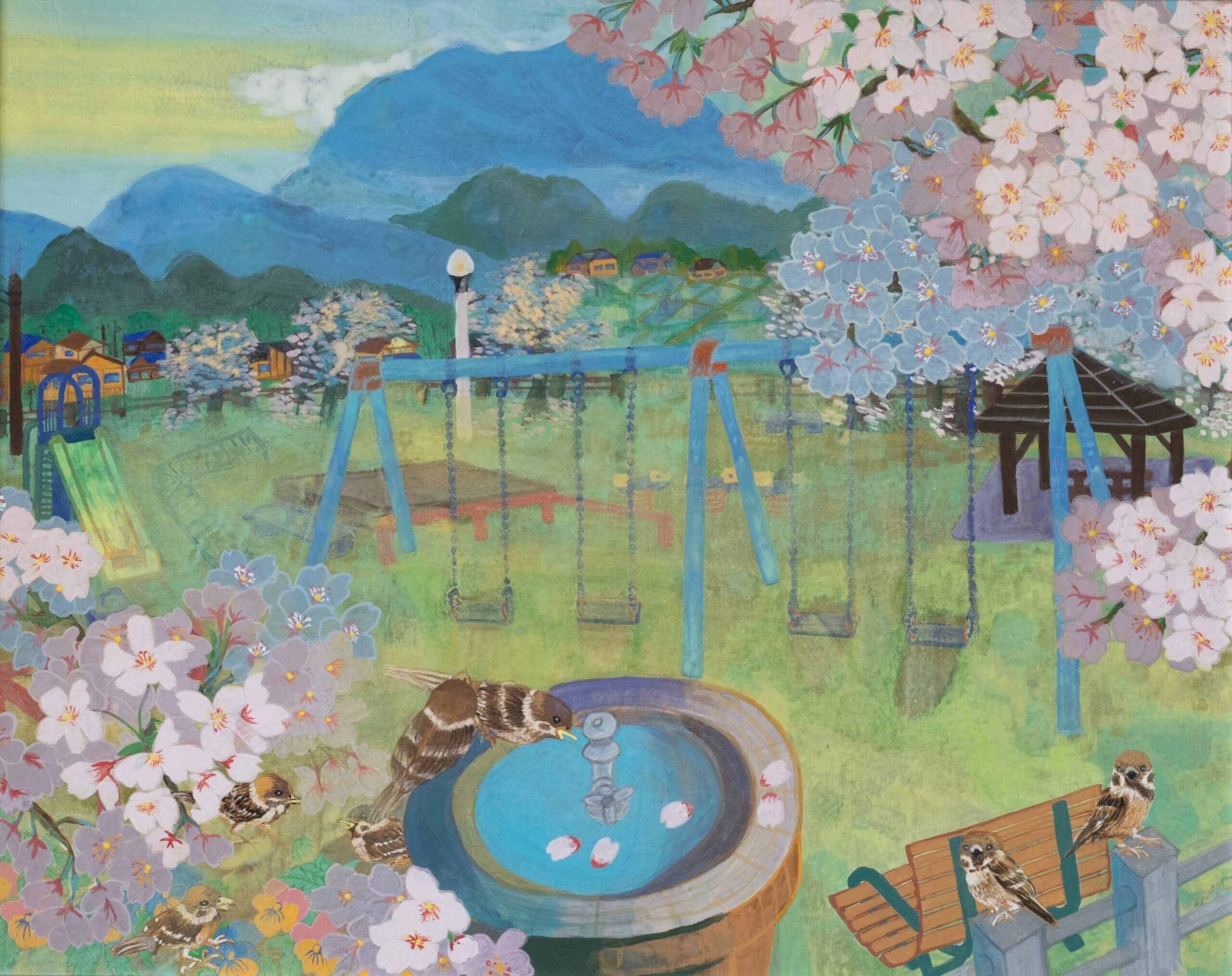 春来たりて桜 | アークベル 県民アマチュア絵画展