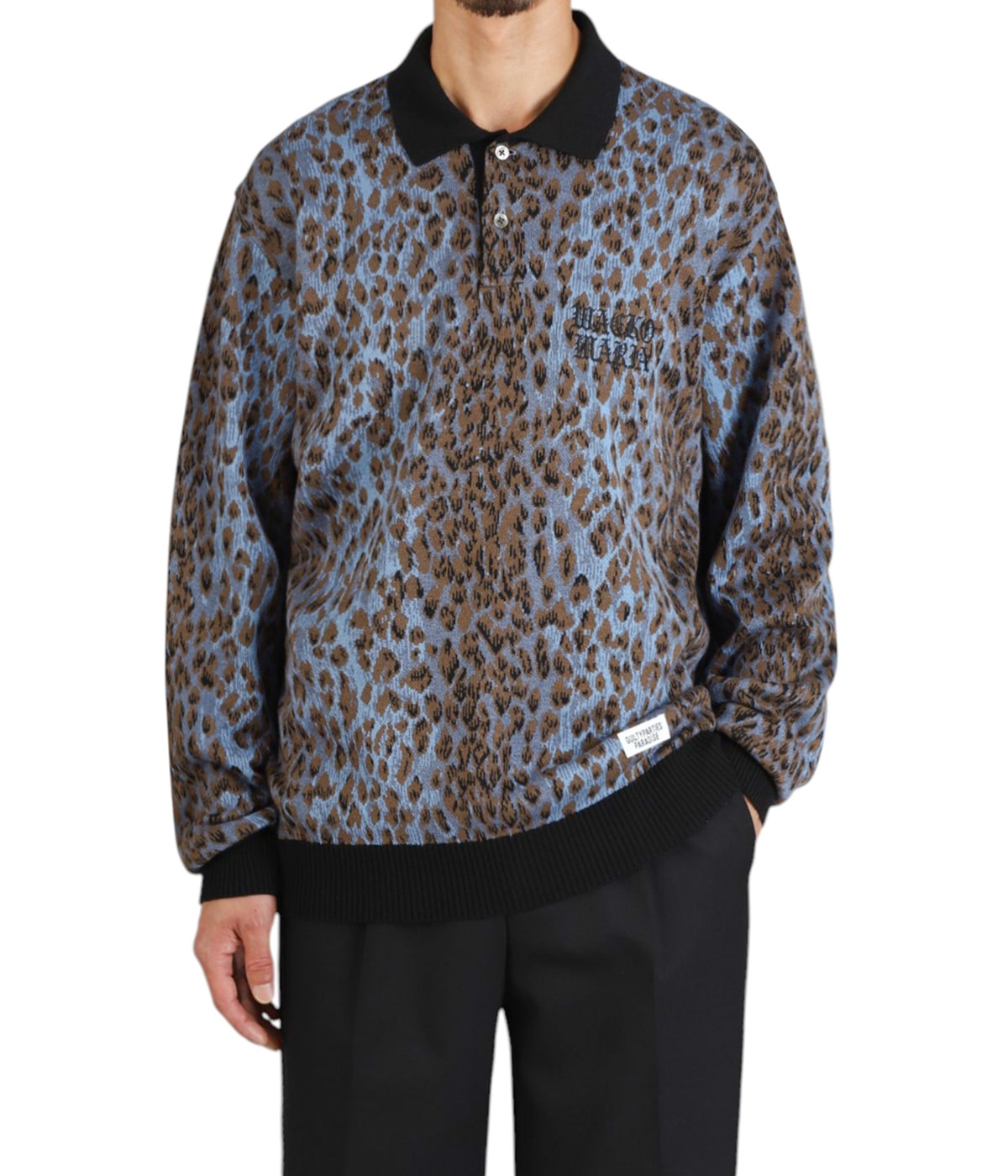 LEOPARD KNIT POLO SHIRT | WACKO MARIA(ワコマリア) / トップス