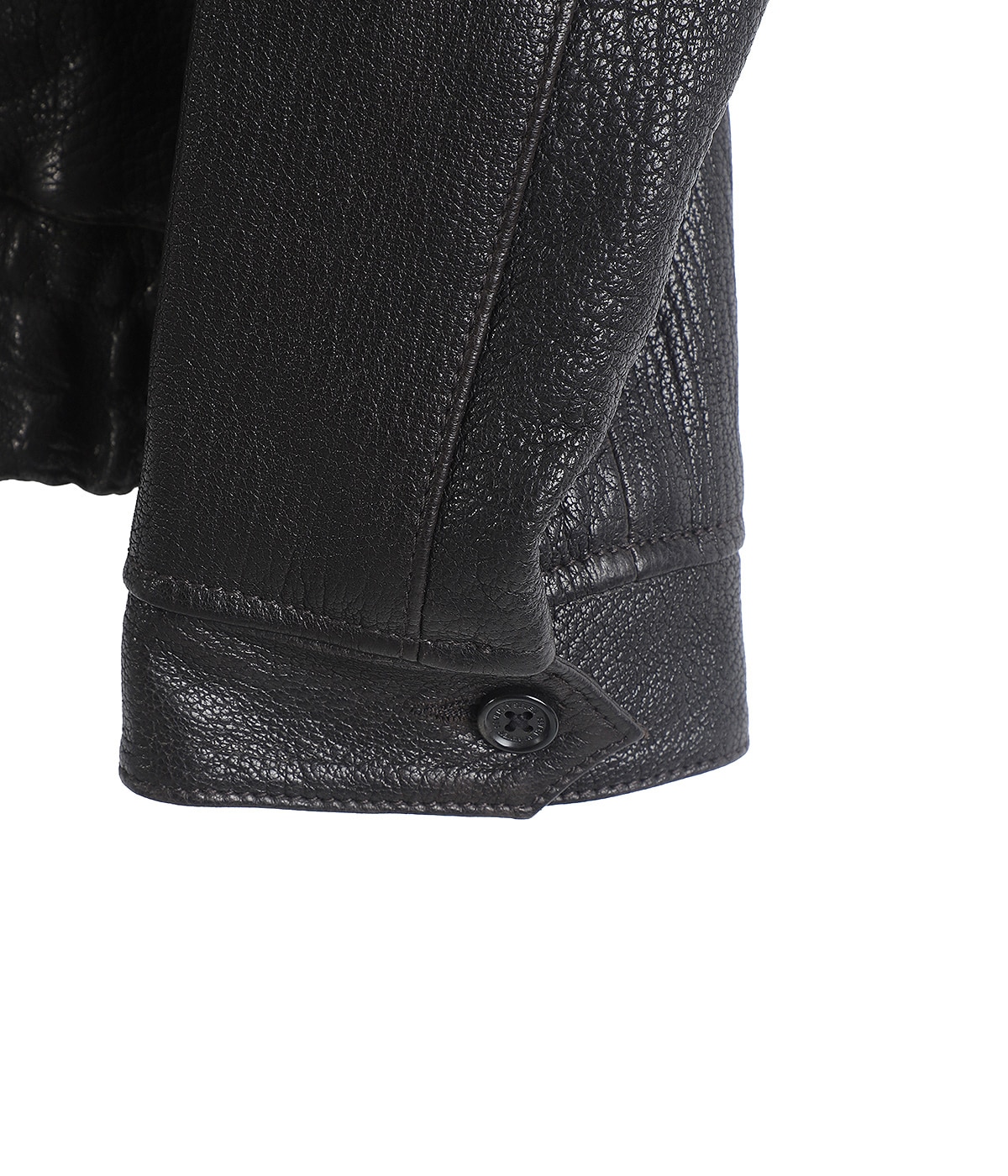 LEATHER ZIP UP BLOUSON ‐Sheep Shrink leather‐ | SEVEN BY SEVEN