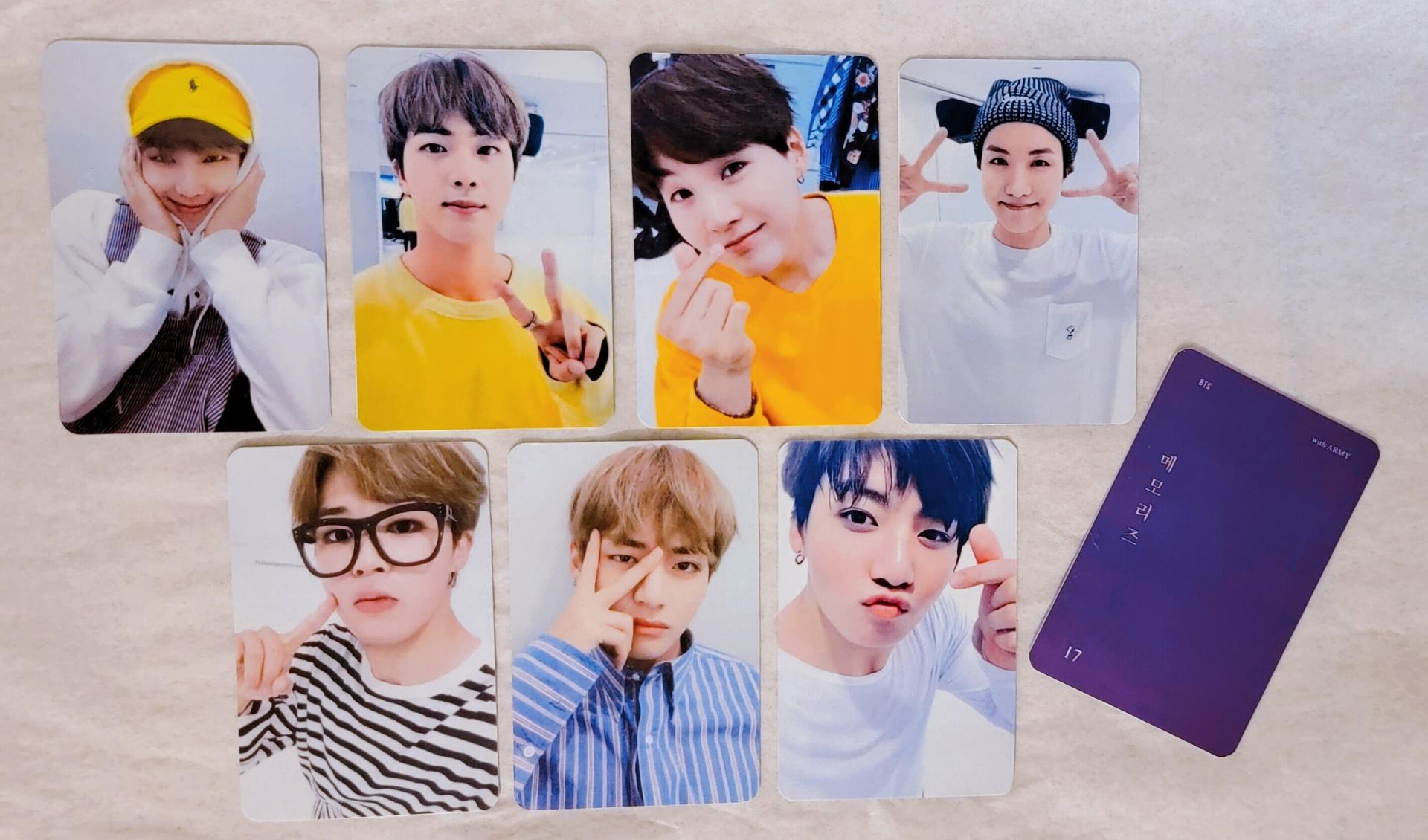 BTS Memories 2017 Blue Ray Photocards | Stay DeLulu!