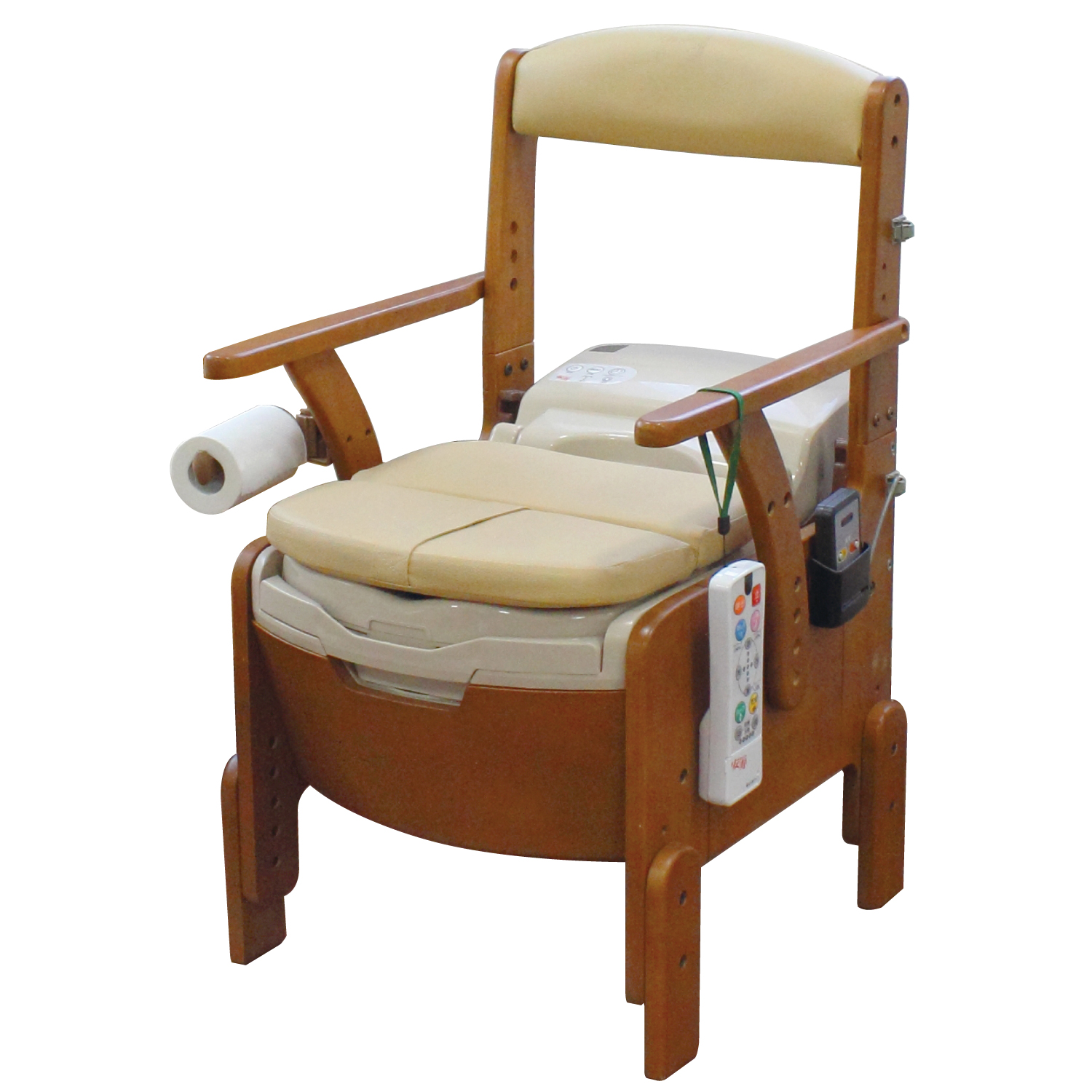 水洗ポータブルトイレ キューレット（家具調） ※生産終了 | 【安寿】の