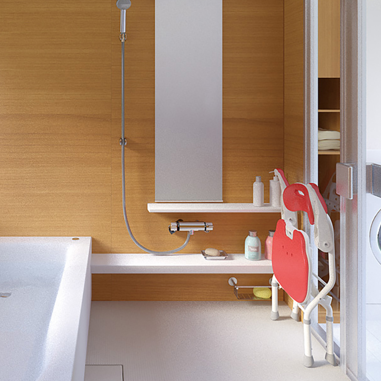 折りたたみシャワーベンチ FS | 【安寿】の介護用品 | アロン化成