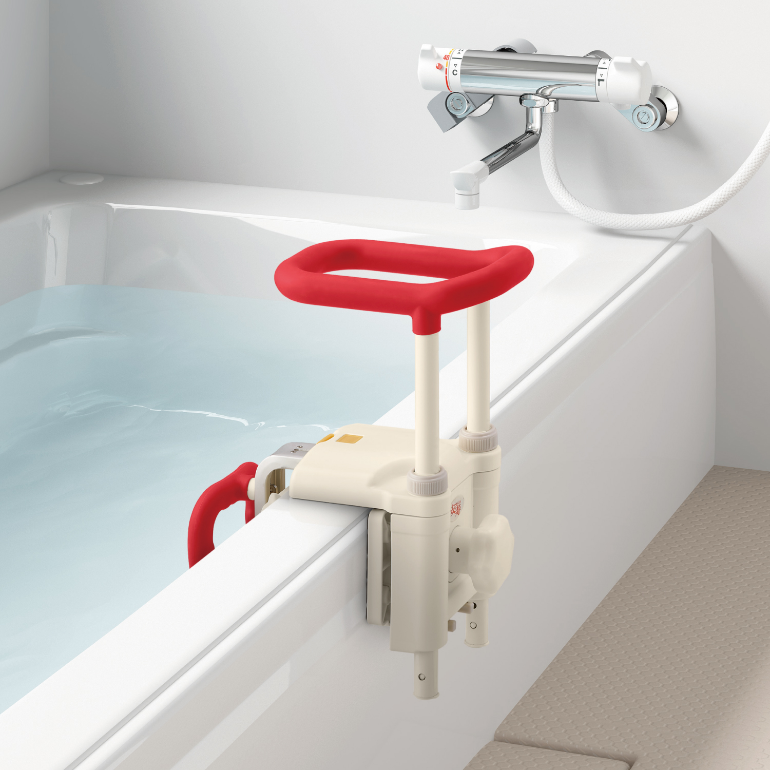 高さ調節付浴槽手すり UST-130N | 【安寿】の介護用品 | アロン化成