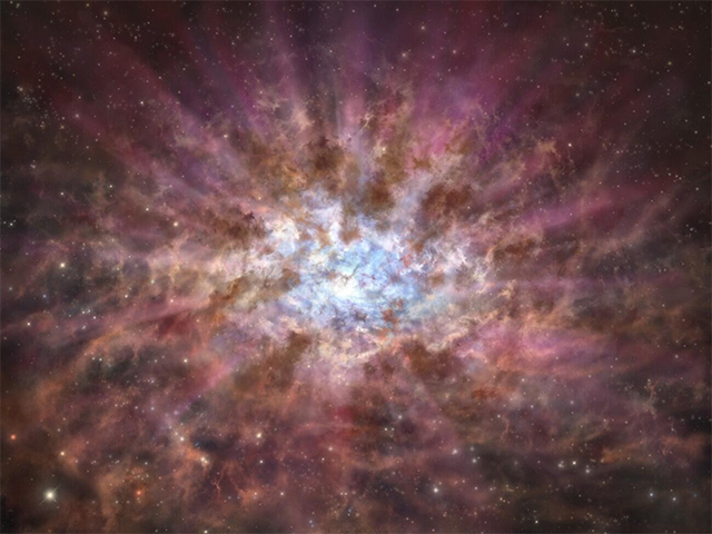 塵のベールに隠された、宇宙の夜明け時代のクエーサー - アストロアーツ