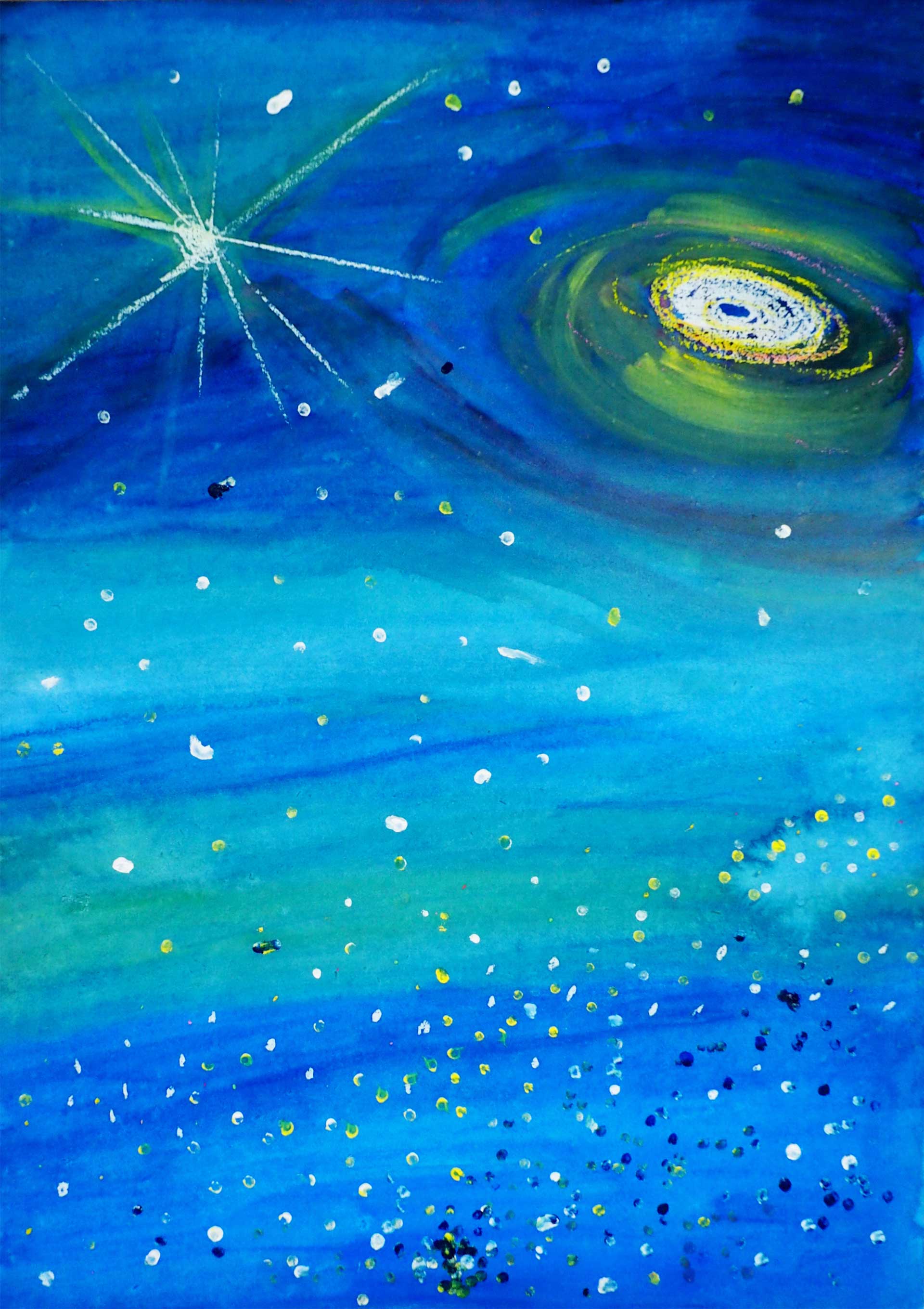 宇宙・私の夢」絵画展 (2025年) 小学2年生の作品 1 ぐんま天文台