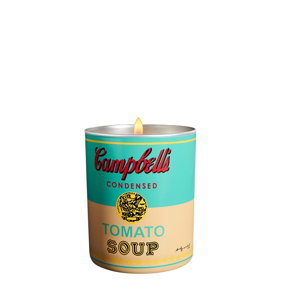 Andy Warhol Campbell Scented Candle - Turquoise/Yellow :: aStyle